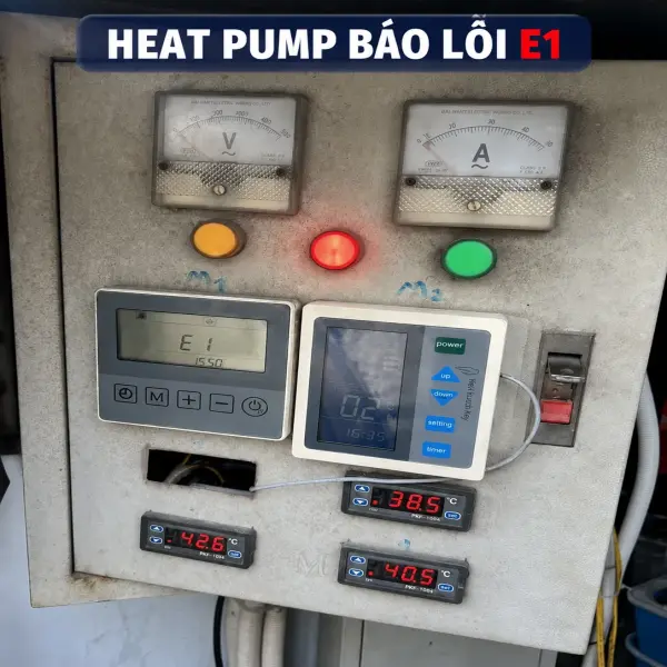 Máy nước nóng trung tâm heat pump báo lỗi E1, E3, E5: Nguyên nhân, Cách khắc phục, Lưu ý & Gợi ý đơn vị uy tín