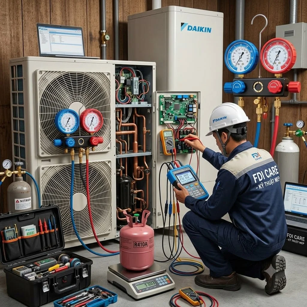 Đặc điểm công nghệ Inverter của hệ thống heat pump trung tâm Daikin-1