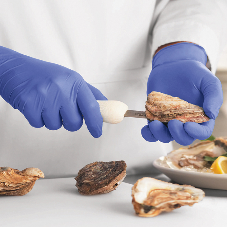 gang tay nitrile xanh 4